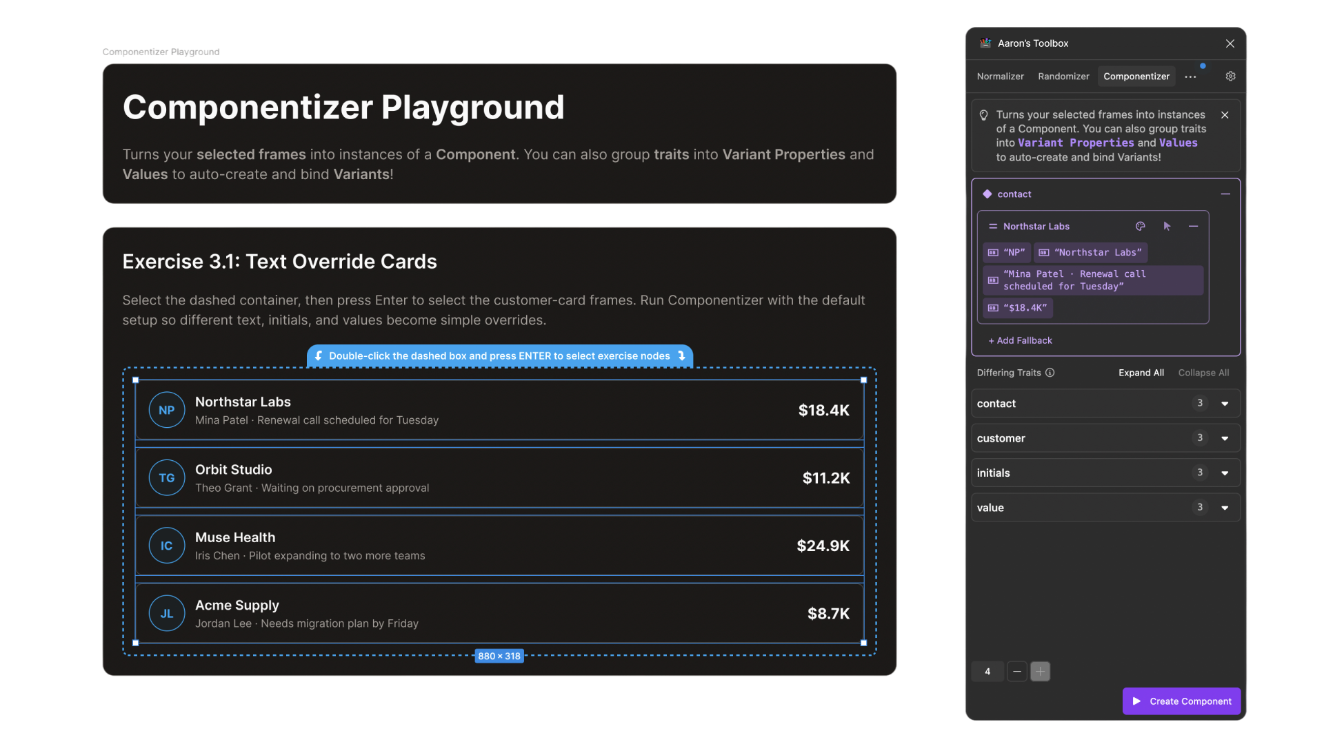 4 of 5: Componentizer